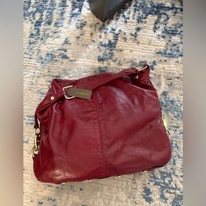 Rare Y2K Rebecca Minkoff Leather Nikki Shoulder Bag Coveted Wine Lauren Conrad